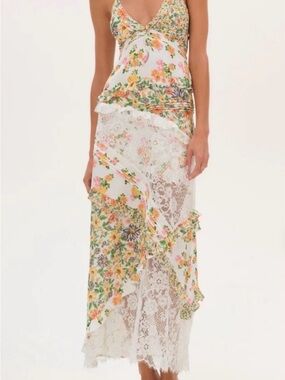 For Love & Lemons Rosalyn Maxi Dress